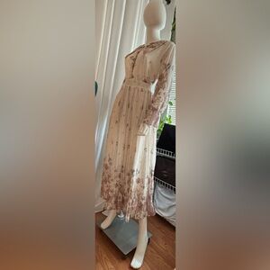 Floral Long Sleeve and Skirt set